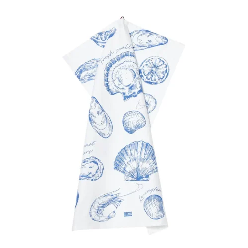 Lexington Home Shell Printed Organic Cotton Kitchen Towel